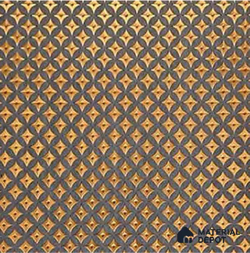 Brown Geometric Look Charcoal Decorative Wall Panel PN 05576 8 ft x 2 ft - 4 mm | Suitable for Feature Wall, TV Unit & Living Room | Width is Subjected to 5% Variation