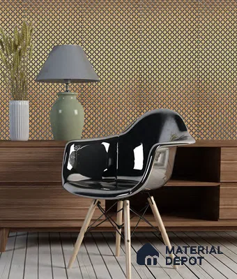 Brown Geometric Look Charcoal Decorative Wall Panel PN 05576 8 ft x 2 ft - 4 mm | Suitable for Feature Wall, TV Unit & Living Room | Width is Subjected to 5% Variation
