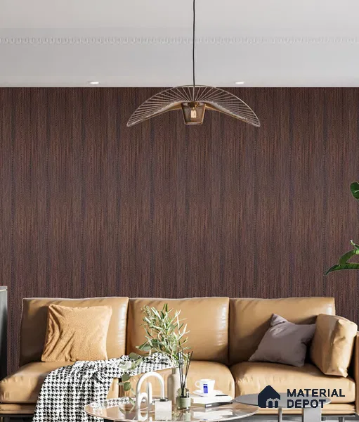 Brown Wood Look Charcoal Decorative Wall Panel PN 05579 8 ft x 2 ft - 4 mm | Suitable for Feature Wall, TV Unit & Living Room | Width is Subjected to 5% Variation