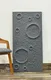 PN 06408 B Moon Crater Series PU Stone Panel 4x2 ft – 35 mm Dark Grey indoor decorative stone wall panel