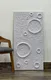 PN 06408 C Moon Crater Series PU Stone Panel 4x2 ft – 35 mm White indoor decorative stone wall panel