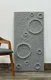 PN 06408 D Moon Crater Series PU Stone Panel 4x2 ft – 35 mm Light Grey indoor decorative stone wall panel