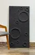 PN 06408 E Moon Crater Series PU Stone Panel 4x2 ft – 35 mm Black indoor decorative stone wall panel