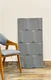 PN 06426 Block Wave Series PU Stone Panel 4x2 ft – 25 mm Dark Grey indoor decorative stone wall panel