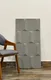 PN 06426 E Block Wave Series PU Stone Panel 4x2 ft – 25 mm Light Grey indoor decorative stone wall panel