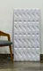PN 06434 B Diamond Cut Series PU Stone Panel 4x2 ft – 25 mm White indoor decorative stone wall panel