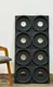 PN 06441 C Hollow Ring Series PU Stone Panel 4x2 ft – 40 mm Black indoor decorative stone wall panel