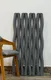 PN 06442 Ribbon Wave Series PU Stone Panel 4x2 ft – 35 mm Dark Grey indoor decorative stone wall panel