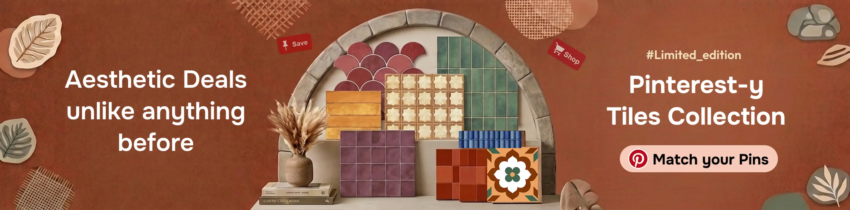 Home page banner for Pinteresty Tiles Collection