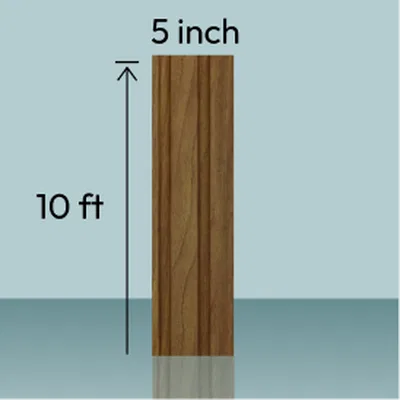 Mockup Image of Louver showing 10ft Large Louver Sample