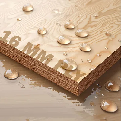 Closeup mockup image of 16mm Plywood