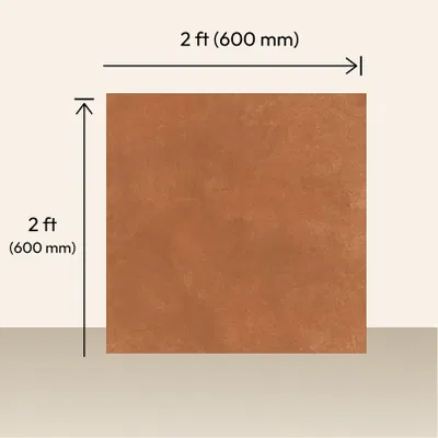 Closeup mockup image of 2x2 ft (600x600 mm) Tiles