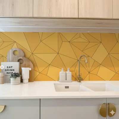 Closeup application image of 3D Designs Tile in Kitchen