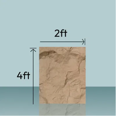 Mockup Image of Louver showing 4ft x 2ft Louver Sample