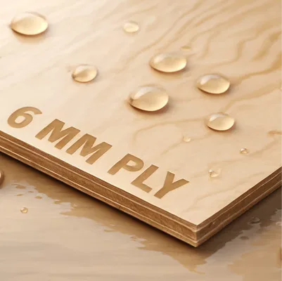 Closeup mockup image of 6mm Plywood