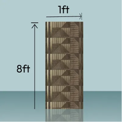 Mockup Image of Louver showing 8ft x 1ft Louver Sample