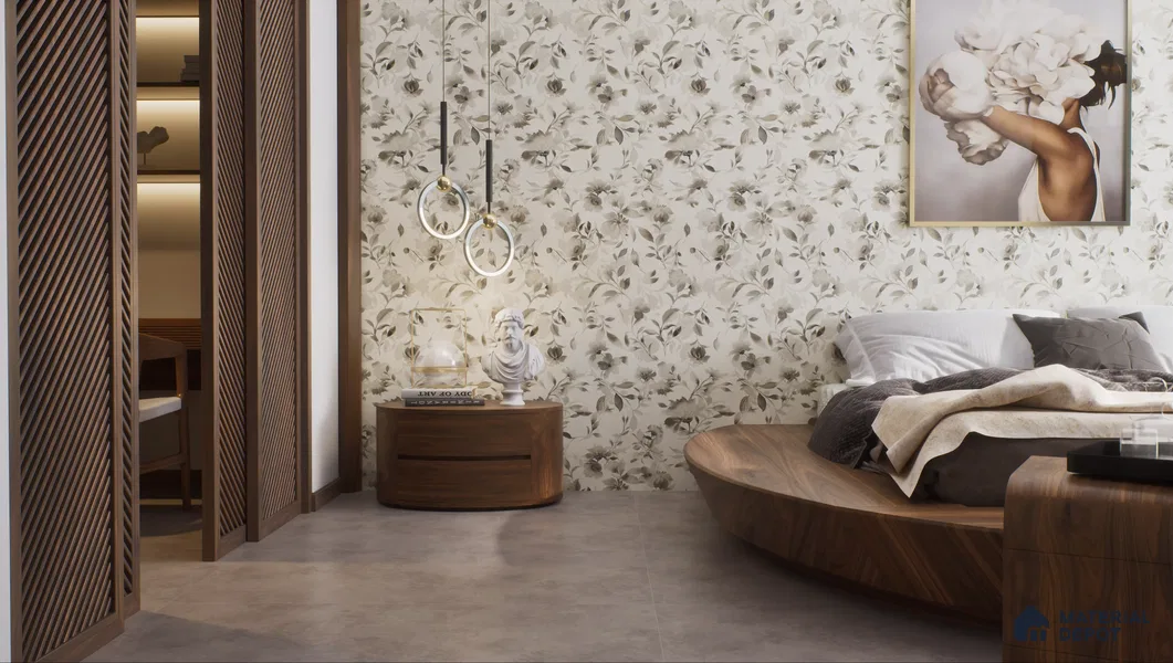 TL 11405 B Highlighter 1 Cream Carving Matte Finish 4 ft x 2 ft Glaze Vitrified Tile - 9 mm | Suitable for Bathroom, Accent/Feature Wall, Foyer