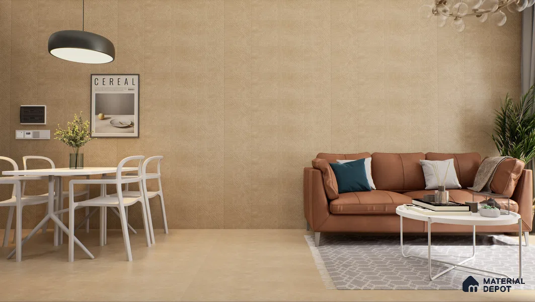 TL 01232 B Magnifica Beige Avenue 1200x300 mm GVT Abstract Look Tile - 9 mm