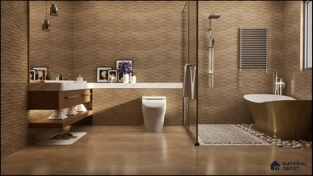 TL 01219 Endless Sand Channel 1200x300 mm GVT Abstract Look Tile - 9 mm