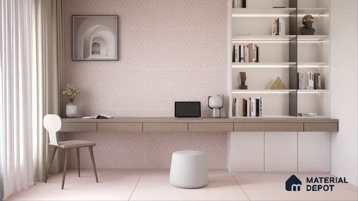 TL 00693 A Radiant Rosy Series Plain Pink Matte Finish 4 ft x 2 ft Full Body Vitrified Tile - 9 mm