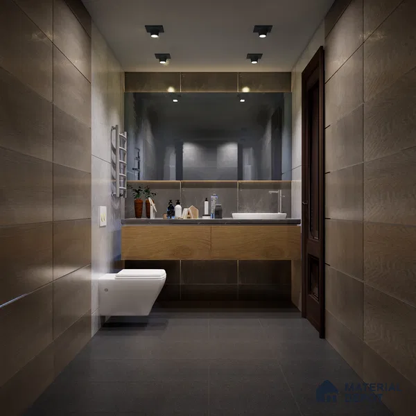 Stone Floor & Wall Tile TL 05446 D Jewel Coal Black 1 ft x 1 ft Ceramic Matte Finish - 7.5 mm | Suitable for Bathroom, Terrace & Balcony