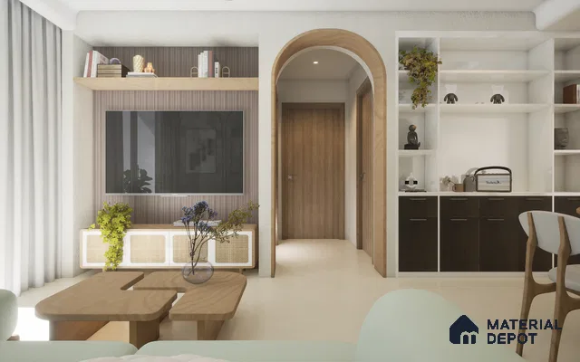 Multi Colour Wooden Louver 7201 9 ft x 5 inch Charcoal Panel - 12 mm | Suitable for Feature Wall, TV Unit & Living Room | Width is Subjected to 5% Variation