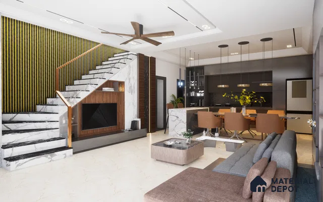 Black Patterned Louver 1125 244 (Trend 1225) 8 ft x 4.9 inch Charcoal Panel - 12 mm | Suitable for Feature Wall, TV Unit & Living Room | Width is Subjected to 5% Variation