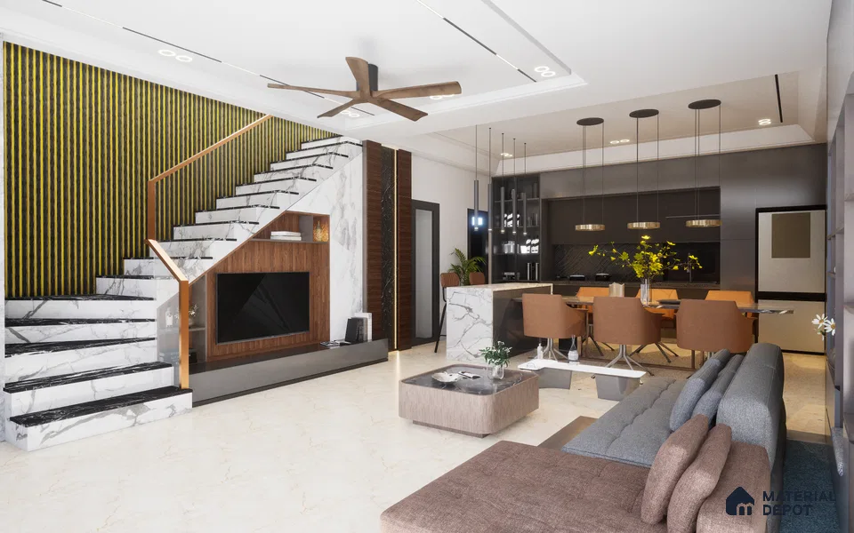 Black Patterned Louver 1125 244 (Trend 1225) 8 ft x 4.9 inch Charcoal Panel - 12 mm | Suitable for Feature Wall, TV Unit & Living Room | Width is Subjected to 5% Variation