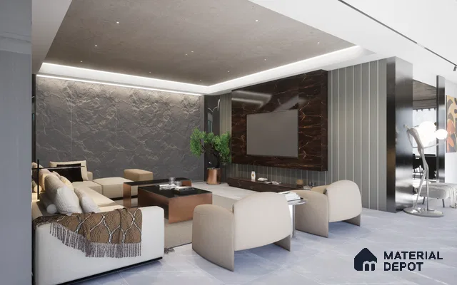 94846 SI Harley Reyra 8 ft x 4 ft Texture Finish Decorative Laminate - 1 mm  | Suitable for TV Unit, Wardrobe, Kitchen Cabinets | Matching Edgeband Code - (Rehau - 816P) | (E3 - 2537 MT)