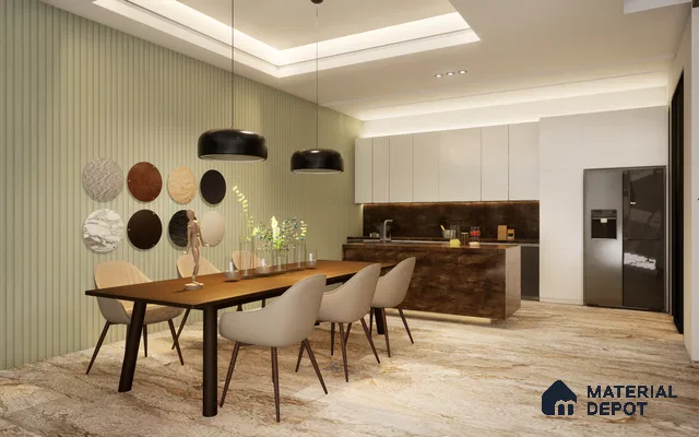 Grey Plain Colour Louver SA 4007 8 ft x 4.9 inch Charcoal Panel -  mm | Suitable for Feature Wall, TV Unit & Living Room | Width is Subjected to 5% Variation
