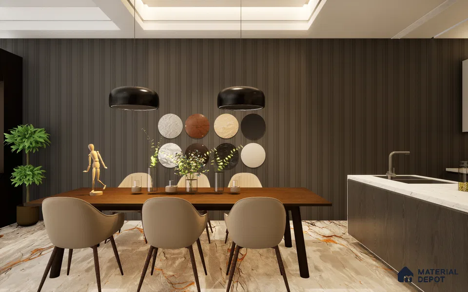 Black Plain Colour Louver SA 4004 8 ft x 4.9 inch Charcoal Panel -  mm | Suitable for Feature Wall, TV Unit & Living Room | Width is Subjected to 5% Variation
