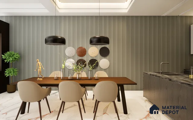 Grey Plain Colour Louver SA 4006 8 ft x 4.9 inch Charcoal Panel -  mm | Suitable for Feature Wall, TV Unit & Living Room | Width is Subjected to 5% Variation