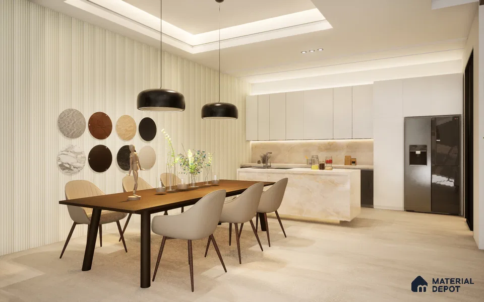 Wooden Look LM 21134 Nordic Ash Regal Walnut Texture Finish 8 ft x 4 ft Decorative Laminate - 1 mm | Suitable for TV Unit, Wardrobe, Kitchen Cabinets