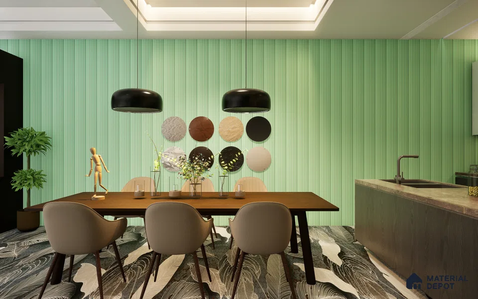 GA 4806 8 ft x 4 ft Marble Finish 6H Antiscratch Acrylic Laminate - 1.5 mm