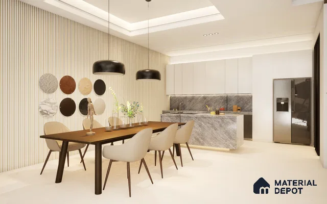 GA 4802 8 ft x 4 ft Marble Finish 6H Antiscratch Acrylic Laminate - 1.5 mm