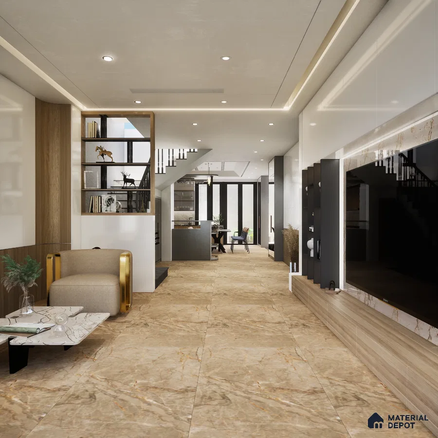 Jatliner Natural 1200x600 mm Matte Carving Porcelain Tile - 9 mm | Material Depot