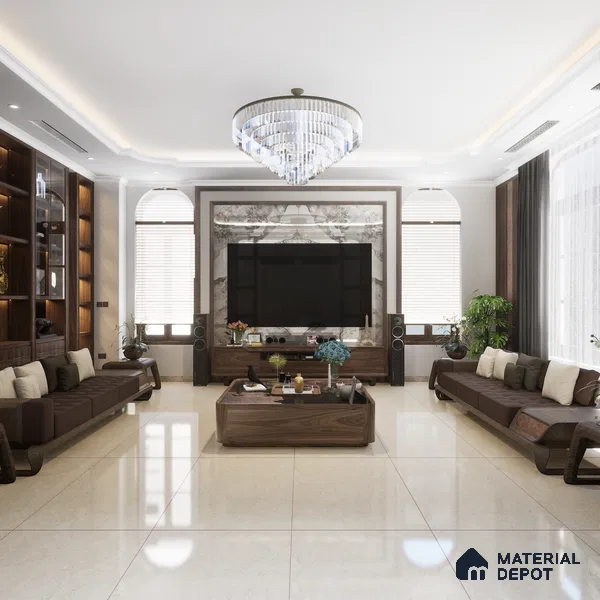 TL 03013 Cashmere Cream 4 ft x 2 ft Glossy Finish Vitrified Wall & Floor Tile - 9.5 mm