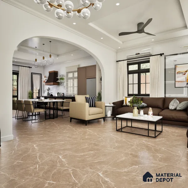 TL 08585 Grey 4 ft x 2 ft Matte Finish Vitrified Wall & Floor Tile - 9 mm | Random 4