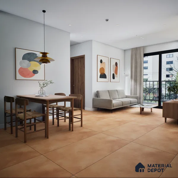 Plain Wall & Floor Base Tile TL 11797 M | 2 ft x 2 ft Vitrified Matte Tile - 9 mm
