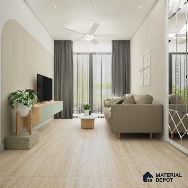 Marble Wall & Floor Tile TL 11832 | 4 ft x 2 ft Vitrified Satin Tile - 9 mm
