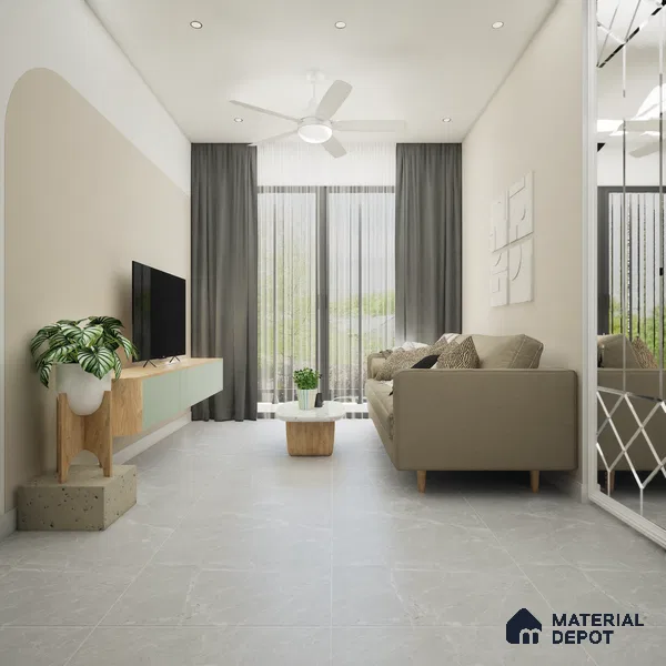 Marble Floor & Wall Tile TL 07693 C SGH Italian Galaxy 6 ft x 4 ft Glossy Finish Vitrified Tile - 9 mm | Suitable For living Room, Bedroom, Bathroom | Adhesive and Spacers Must be Used During Installation