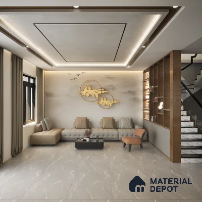 Pearl River 1200x600 mm Carving Surface GVT Tile - 9 mm | Material Depot