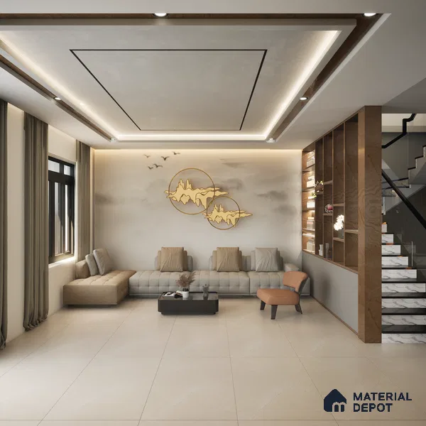 Carving Wall & Floor Tile Orchard Pink | TL 01071 | 4 ft x 2 ft Size | Matte Finish Vitrified Tile - 9 mm Thick | Ideal For Living Room, Bedroom, Bathroom