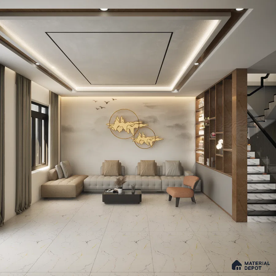 Centura Expert 1200x600 mm Color Carving Surface GVT Tile - 9 mm | Material Depot