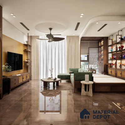 Dynut Chocco 1200x600 mm Lapato Surface GVT Tile - 9 mm | Material Depot