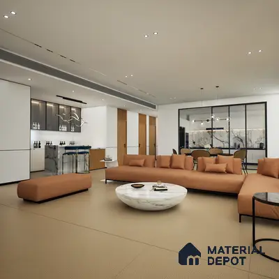 TL 00781 Nut Brown 600x600 mm Matte Finish Full Body Vitrified Wall & Floor Tile - 9 mm