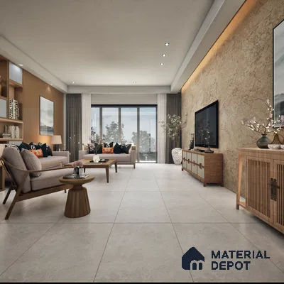 Orra Bianco 1200x600 mm Matt Finish GVT Wall Tile - 9 mm | Material Depot
