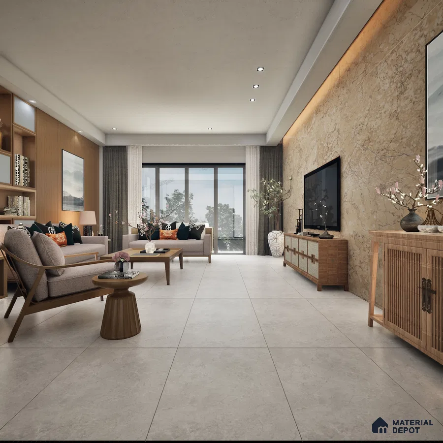 Orra Bianco 1200x600 mm Matt Finish GVT Wall Tile - 9 mm | Material Depot