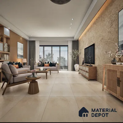 Beach Peach 1200x600 mm Rustic Surface GVT Tile - 9 mm | Material Depot