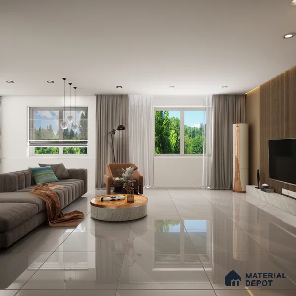 TL 04219 XL Grey Crystal Finish 600x600 mm Full Body Vitrified Wall & Floor Tile - 9 mm